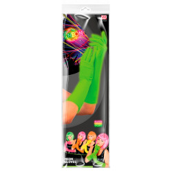 Neónovo zelené rukavice